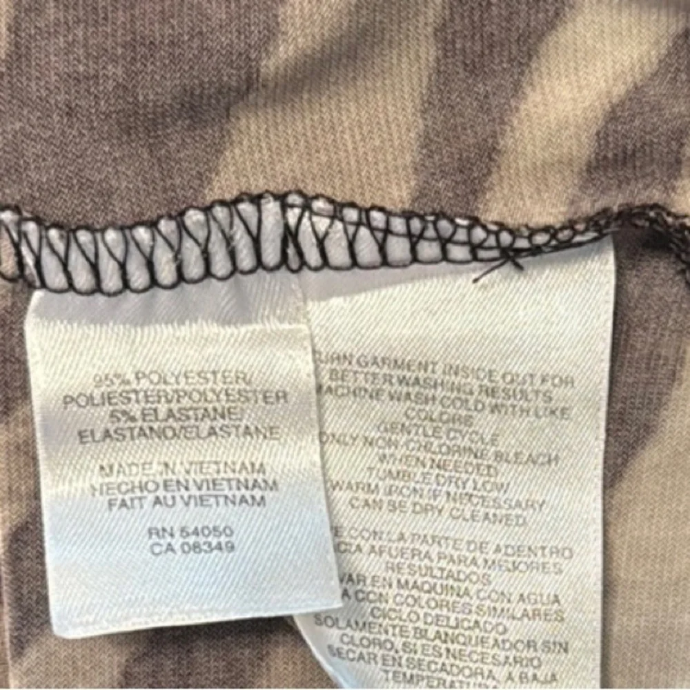 Nine West Brown Ruffled Buttoned Blouse - Picture 3 of 9